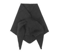 Zuoyue Women's Shawl Knit Triangle Scarf Cozy Solid Color Wrap Soft Neck Warmer Blanket Shoulder Top Sweater Chal pequeño envolvente Decoración de cuello Flase Camisa Femenina, El negro-c, Talla única