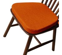 ZUOZHE Cojines De Silla para Terraza Y Comedor - Funda Extraíble Cremallera (40x38/43x42 Cm) • Antideslizante Lazos Ajustables Tejido Fresco Transpirable Cocina/Jardín(A19,43x42x33x5cm)