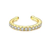 ZUOZUIYQ Estrellas Ear Ear Pendientes de Clip Clear Sparkling para Mujeres Grils Joyas Finas