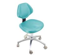 ZUOZUIYQ Silla de Dentista Ajustable Silla de Taburete de Doctor Rotación de 360 Grados con Respaldo de la Silla de Oficina en el hogar de Cuero PU, C, L