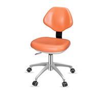ZUOZUIYQ Silla Dentista Taburete del médico Altura Ajustable con Ruedas y Silla ergonómica de Respaldo 360 Silla de elevación giratoria PU Cuero, f