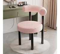 ZUOZUIYQ Taburete Moderno de tocador de tocador, Taburete de tocador con Silla de tocador de Alfombra para la Sala de Maquillaje Silla de tocador de Cordero con Respaldo - para la Sala de Estar