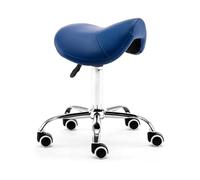 ZUOZUIYQ Taburete Profesional de sillín PU Rolling Rolling Tabures Lift Message 48-60cm Taburete Giratorio Ajustable de Carga 150 kg