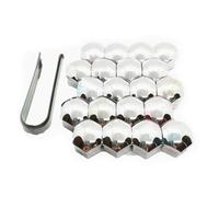 Zuphte Tapa Tornillos para Nissan Teana X-Trail Qashqai Livina Sylphy Tiida Sunny March Murano Juke, Cubierta de Tornillo de Cubo automático (19MM Plateado)