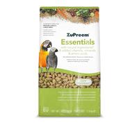 ZuPreem Essentials Alimento para Aves de Compañía - Ingredientes Naturales - Pienso para Pájaros Indicado para Loros Grises, Guacamayos, Cacatúas, Caiques y Pájaros Medios-Grandes y Grandes - 1,5 kg