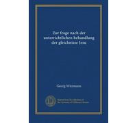 Zur frage nach der unterrichtlichen behandlung der gleichnisse Jesu