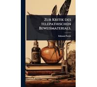 Zur Kritik des telepathischen Beweismaterials.