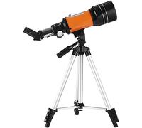 ZURBAQD Alcance de detección refractor con trípode de 5 × 24, filtro lunar, lente 3X para observación de estrellas, observación de aves, camping, telescopio astronómico de 70 mm, cálido como siempre