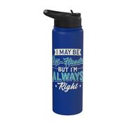Zurdo Puedo ser zurdo pero siempre soy derecho zurdo Stainless Steel Insulated Water Bottle