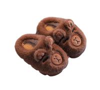 Zureto Capybara - Pantuflas para adultos y niños, lindas zapatillas Capybara para niños, cálidas, cómodas, no deslizantes, marrón 1, 42/43 EU