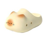 Zureto Zapatillas unisex con estampado de gato de gato, pantuflas de gato de verano, sandalias de gato lindo para el hogar para hombres y mujeres, Amarillo A., 42/43 EU