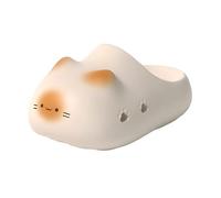 Zureto Zapatillas unisex con estampado de gato de gato, pantuflas de gato de verano, sandalias de gato lindo para el hogar para hombres y mujeres, Beige A., 42/43 EU