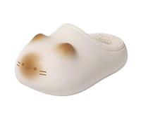 Zureto Zapatos de gato con estampado de pata de gato para mujeres y hombres, zapatos de invierno mullidos de felpa, zapatillas de gato para el hogar para mujer y hombre, a, 42/43 EU