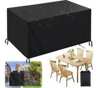 ZUROJ Cubierta de Muebles Impermeable 230x110x73cm Funda Muebles Jardin Cubierta for Patio 420d Oxford Rectangular Funda Protectora Funda Muebles Exterior Impermeable Fundas Exteriores Completas