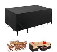 ZUROJ Cubierta Exterior Jardín Impermeable 242x142x82cm Funda Mesa Exterior Protectora Muebles de Jardín Funda Muebles Patio Mesa Terraza Funda 420D Oxford Muebles Cubrir