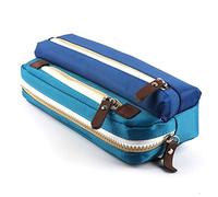 ZUROJ Estuche Funda de lápiz, Bolsa de papelería de Estudiante, Cremallera de Tres Capas de Gran Capacidad for bolígrafos, lápices, resaltantes, Gel Plumas-4 Colores Estuche para lápices(A)