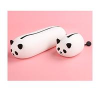 ZUROJ Estuche Funda de lápiz, Bolso de Almacenamiento de lápiz de Silicona Suave, Monedero de Estilo Lindo, Caja de lápices de papelería con Cremallera-4 Colores Estuche para lápices(A)