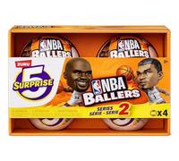 ZURU 5 Surprise NBA Ballers Series 2 - Figuras y Accesorios coleccionables Oficiales de la NBA - Juguete Deportivo Sorpresa de Baloncesto (4 cápsulas)