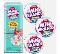 Zuru Mini refrigerador + 3 cápsulas, llenar el juego de nevera, Mini Brands