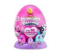 ZURU Peluche Animales Mini Rainbocorns Eggzania, en Huevo con Cuerno de Unicornio 23x19'2x18cm - Modelos Surtidos
