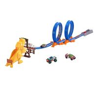 Zuru Pista Metal Machines Dinosaurio, con 2 loopings, inlcuye 1 Coche 40x30x8cm
