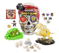 ZURU SMASHERS 7488A Smashers Dino Island Huevo Sorpresa, Calavera Gigante, T-Rex, Juguete Coleccionable, Kit de Explorador, Slime de Dinosaurio