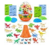 ZURU SMASHERS Dino Mania de ZURU | 30+ sorpresas para abrir, 18 figuras dino coleccionables, juego slime y smash, cava, descubre y colecciona, regalo ninos