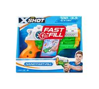 ZURU - XSHOT - Fast Fill - Nano - Water Blaster - Pistola de Agua - Juego al Aire Libre - Relleno rápido - Dispara hasta 9 m- 56333-2023