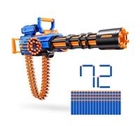 Zuru XSHOT Insanity - Lanzador motorizado Gatling con soporte de trípode incluye 72 dardos
