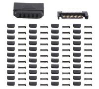 ZUSNEEWIN 100 Pares de Enchufes L29- de 5 Orificios Macho, Conector Macho, Puerto Serie, Conector de Alimentación 15P, Enchufe y Carcasa