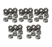 ZUSNEEWIN 250 Piezas MR63ZZ 3X6X2 mm Rodamiento Rígido de Bolas Rodamiento en Miniatura