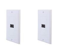 ZUSNEEWIN 2X 1 Puerto Panel Placa de Cara de Pared Cubierta Acoplador Extender de Salida 3D 1080P