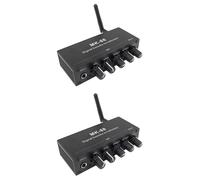 ZUSNEEWIN 2X -88 MicróFono de 6,5 mm Efecto de ReverberacióN Decodificador Coaxial Bluetooth Preamplificador EstéReo Amplificador de Audio Tablero de Mezclas