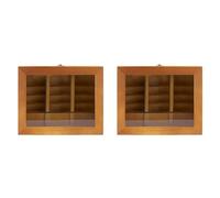 ZUSNEEWIN 2X Alivio Ansiedad Estantería Estantería de Madera Sacuda Su Ansiedad Creativa C