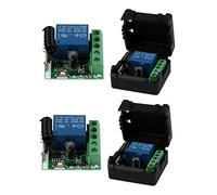ZUSNEEWIN 2X DC 12V 1CH 433MHz Interruptor de control remoto inalambrico universal Receptor de Rele de 433 MHz