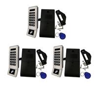 ZUSNEEWIN 3X Panel de Acero Inoxidable RFID ElectróNico Digital y ContraseñA NúMero de Teclado Bloqueo del CóDigo de la Puerta del Gabinete con PULLER