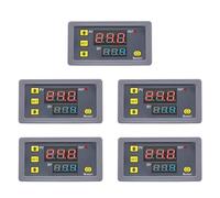 ZUSNEEWIN 5X Relé de Retardo de Tiempo Digital Pantalla LED Interruptor de Control del Temporizador de Relé de Temporización Ajustable Interruptor de Retardo de Tiempo AC110-220V