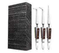 ZUSNEEWIN Kit de Soldadura para Joyería de 4 Piezas. Incluye: 1 Bloque de Carbón para Soldar, 3 Pinzas, Placas de Soldadura y Herramientas para Fundir Joyas.