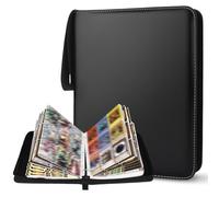 ZUSUZU Álbum de para Cartas,900 Album Cromos,9 Bolsillos y 50 Páginas Card Guardian binder,Transparente e Impermeable Carpeta de Tarjetas,Card Binder es Adecuado para MTG,TCG,Compatible