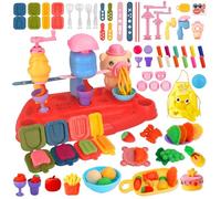 ZUSUZU Juguete Creativo de plastilina para niños,65 Piezas Plastilina Juguetes,máquina de Fideos,moldes para Helados y Dumplings,Entre Otros Accesorios,Regalo Juegos Educativos Niños 3+ Años