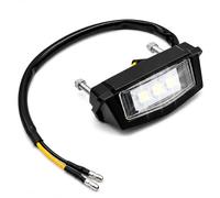 Zutflap Luz Matricula Moto LED Universal 12V Motorcycle License Plate Light | con 3 LED Luz Portamatriculas Moto Impermeable IP67 para Adaptarse a La Mayoría de Las Motocicletas