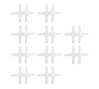 ZUUOZBYY 10 UNIDS Adaptador de Tubería de Agua de Acuario de 6 Vías Conector de Accesorios de Manguera de Tubo de Junta de Tanque de Peces (h.ñame)