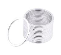 ZUUOZBYY 15 piezas de aleación de aluminio MRB bicicleta volante cubo espaciador soporte inferior eje arandela junta (Plata)