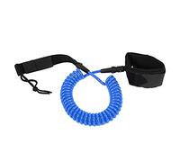 ZUUOZBYY Bodyboard TPU Tabla de Surf Correa de muñeca en Espiral Tabla de Agua Accesorios de Surf 7 mm / 10 pies (Núcleo Blanco Transparente Azul.)