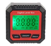 ZUUOZBYY Caja de Nivel Digital Buscador de ángulo magnético Transportador Inclinómetro para Carpintería Construcción Albañilería (Roja)