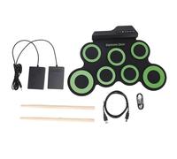 ZUUOZBYY Electronic Drum Pad with 7 Practice Pads Headphone Jack Foldable Silicone Roll Up Drum with Pedal
