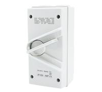 ZUUOZBYY Interruptor de desconexión de motor cerrado AC440V 35A IP65 Interruptor de aislamiento de seguridad de 3 polos a prueba de agua