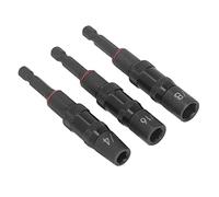 ZUUOZBYY Juego de adaptadores de casquillo de destornillador de impacto de 1/4 pulg. Soporte de puntas de vaso abatible de impacto magnético fuerte