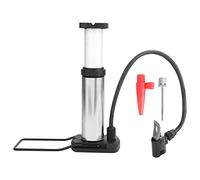 ZUUOZBYY Mini Bomba de Bicicleta de 5 Colores Bombas de pie portátiles para Motocicleta Aleación de Aluminio (Plata)