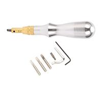 ZUUOZBYY Ranuradora de Costura Mango de Aluminio Biseladora de Cuero Herramienta de Zanja para Costura Artesanal de Cuero